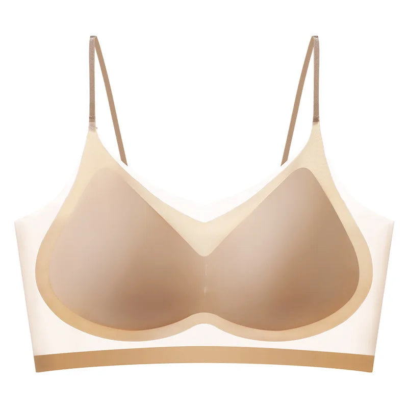 Bra Women's Bustier Underwear Seamless Back Halter Vest Wrap Bra Small Chest