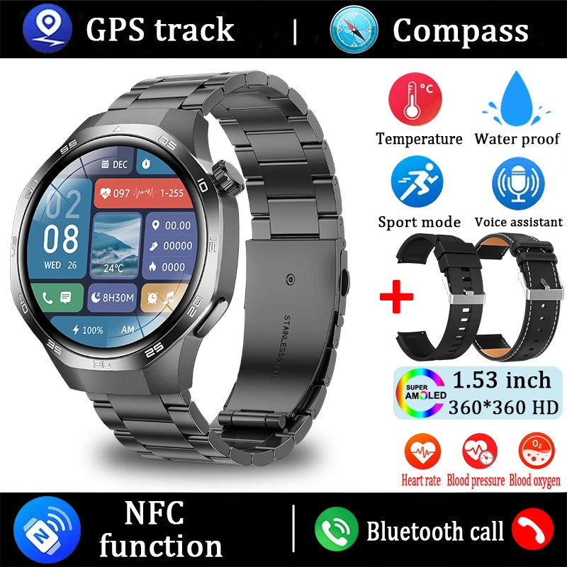 For Huawei Watch GT5 Pro Smart Watch 1.53 Inch HD AMOLED Screen