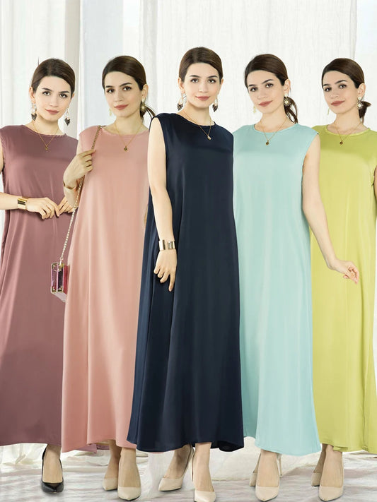 Modest Under Dress Abaya Dubai Palestine Turkey Islam Arabic Muslim African Dresses