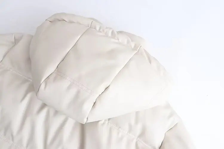 Winter Women's Cold Coat Winter Jackets for Women Warm Leather PU Parkas
