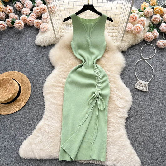 Formal attire Dresses: Fashion Bodycon Knitted Dress Package Hips