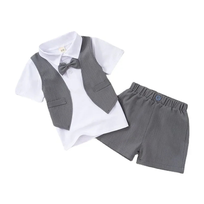 New Summer Baby Boys Clothes Suit Children Casual T-Shirt Shorts 2Pcs/Sets Toddler Cotton Costume Infant Outfits Kids Tracksuits