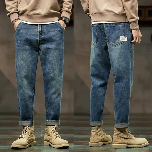 Baggy Jeans Men Harem Pants Loose Fit Wide Leg Vintage Clothes Casual