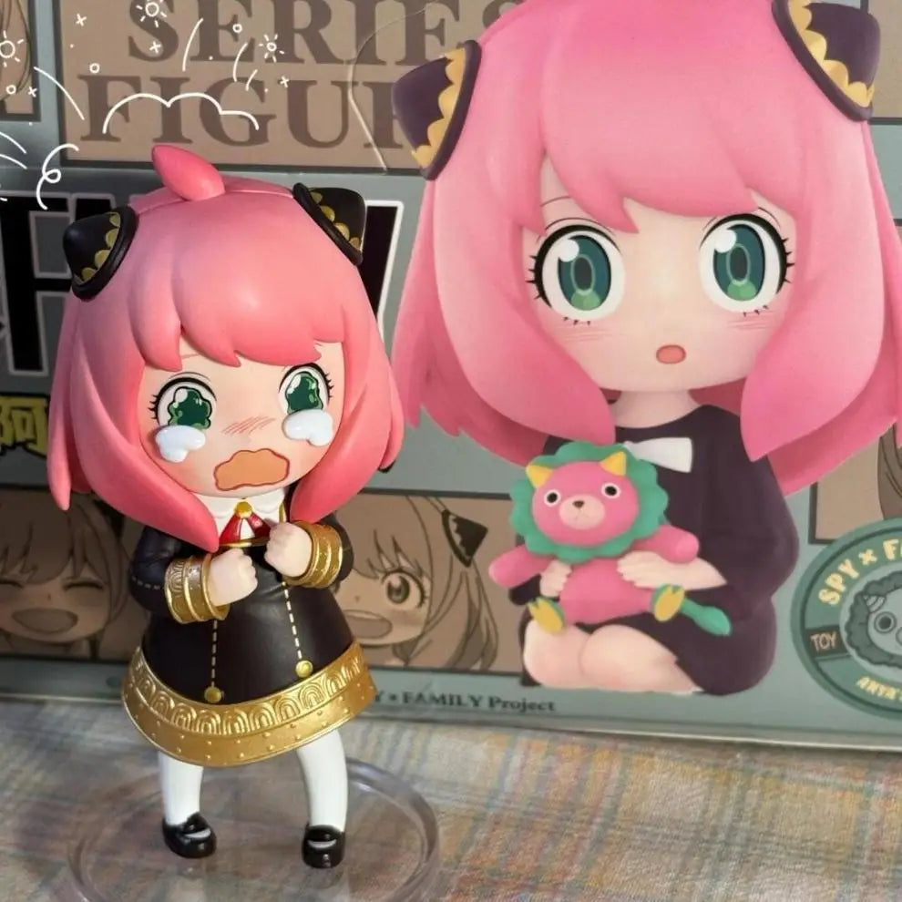 SPY×FAMILY Anya Forger Blind Box, Anime Figure Set, Cute Kawaii Collectible Toy, Desk Decor & Birthday Gift for Fans