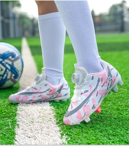 Soccer Shoes for Childrens TF/FG Outdoor Futsal Turf Training Boys Girl