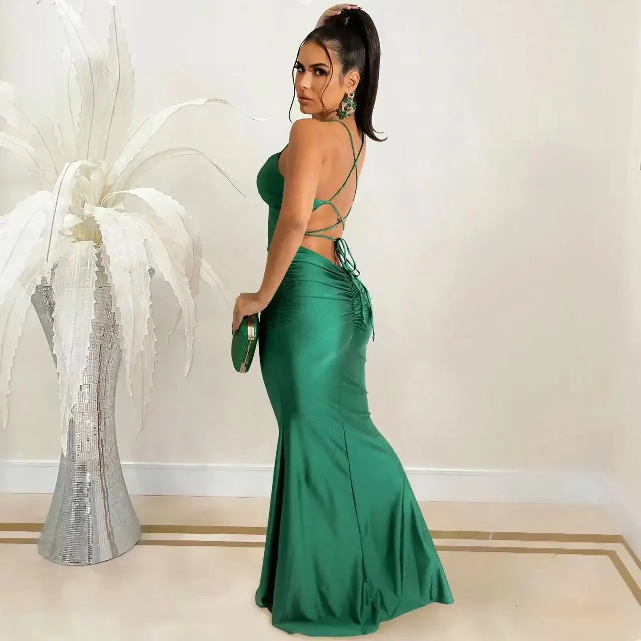 Formal attire Dresses: Maxi Dress Backless Bodycon Streetwear Party Dress