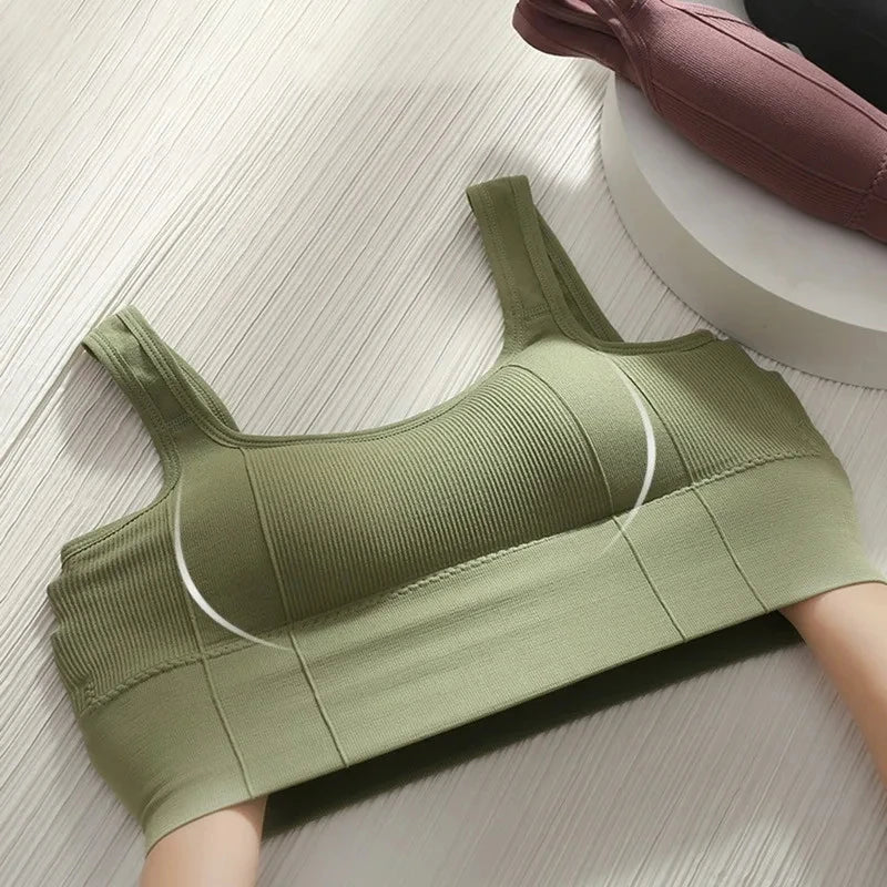 Women Seamless Sports Bra Breathable Fitness Crop Top Beautiful Back Push Up