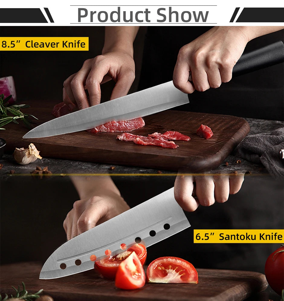 Kitchen Knife 5 7 8 Inch 3CR13 420C High Carbon Stainless Steel Utility Slicing Fruit