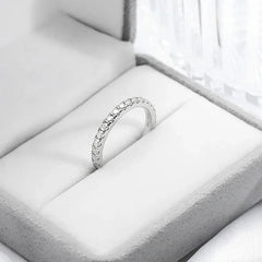 Ring for Women Men Full Eternity Match Wedding Diamond Band