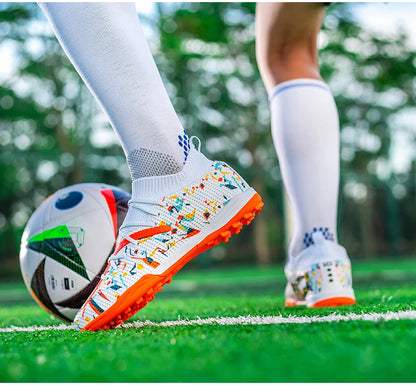 Mens Football Field Boots Ultralight Turf Indoor Society Training Soccer Shoes Cleats