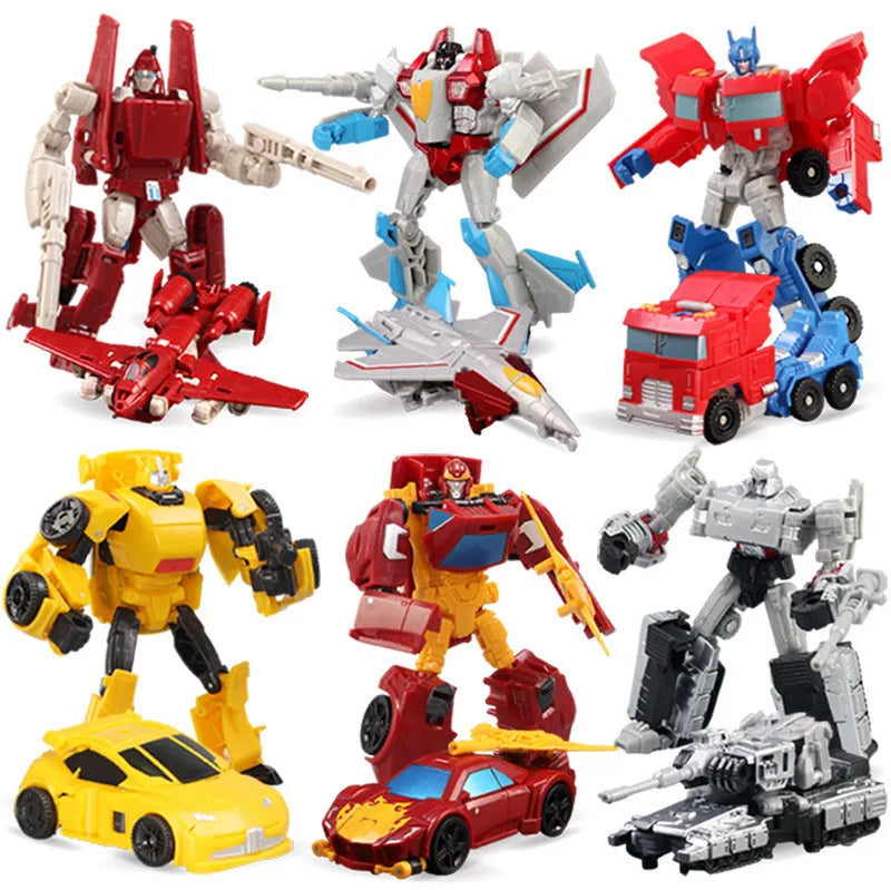 13CM Transformation Robot Cars Model Toys Kid Classic Robot Car Toys Action & Toy Figures Plastic Education Kids Toys