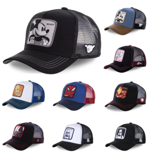 Disney All Styles Anime Cartoon Snapback Cotton Baseball Cap Men