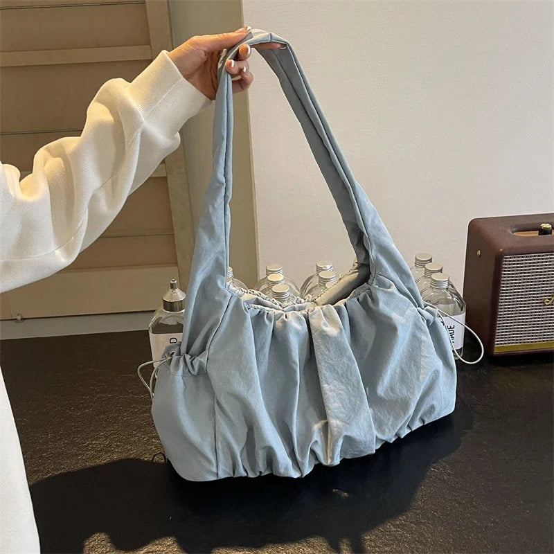 Fashion Nylon Pleated Women's Crossbody Bag Casual Trend