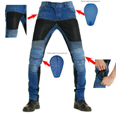 Motorcycle Pants Aramid Motorcycle Jeans Protective Gear Riding Touring Black