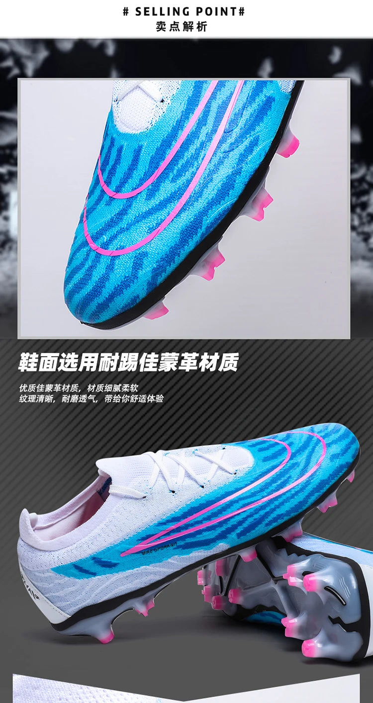 Soccer Shoes For Men Original Outdoor Sports Training Football Boots TF/FG Kids