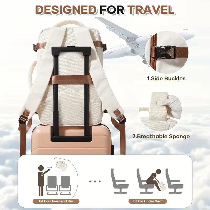 Notebook Backpack Travel 40x30x20 Ryanair Laptop Bag Men Women Business Waterproof Cabin Bag Carry ons Backpack School Bag