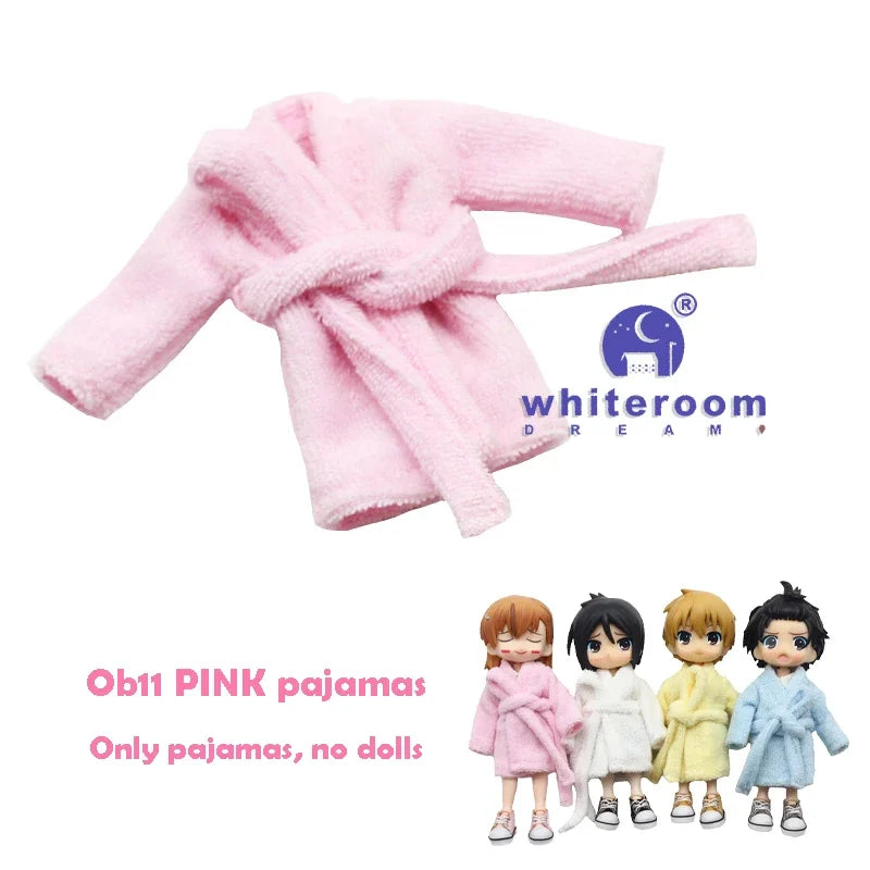 Ob11 Bjd Doll Accessories Bed Bodysuit Obitsu 11 Clothes Dolls For Girls Boy Toys Baby Kawaii Anime Toy items Pajama Miniature