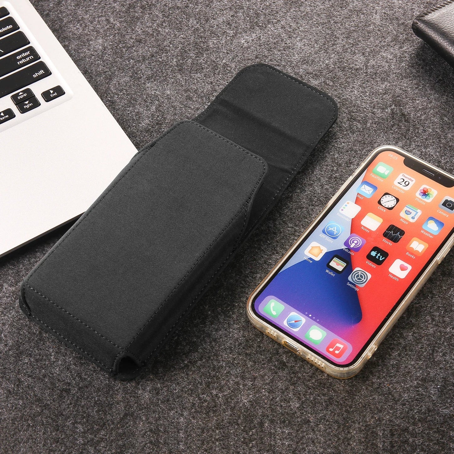 Nylon Belt Clip Phone Case Man Waist Bag For iPhone 17 16 15 14 13 Pro Max Samsung S25 S24 S23 S22 S21 Plus Redmi Holster Cover