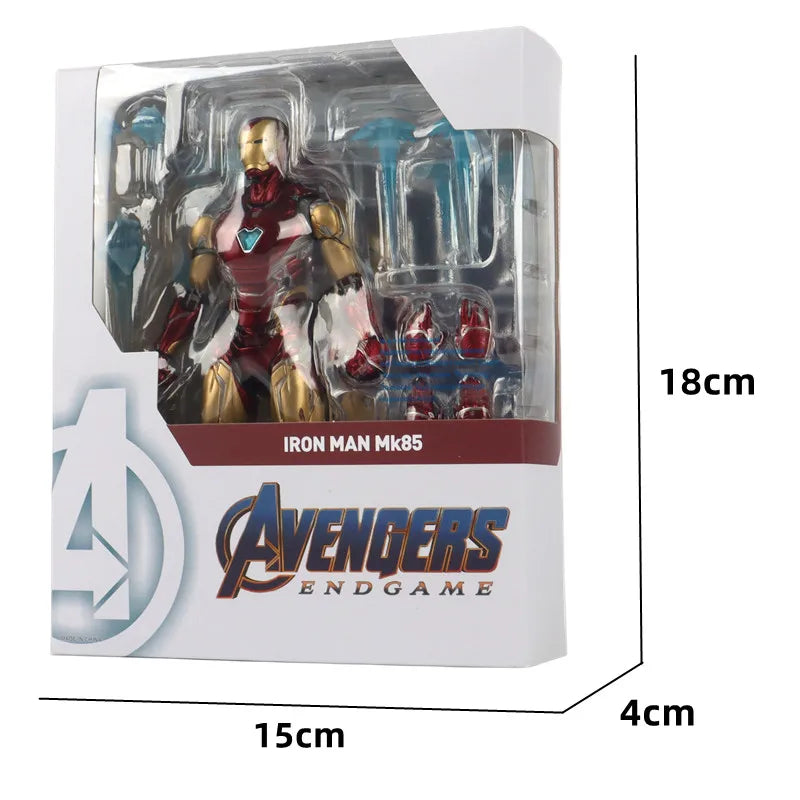 Iron Man MK85 MK50 MK20 MK5 MK7 Action Figure Model Collectible Toys birthday Gift for Children