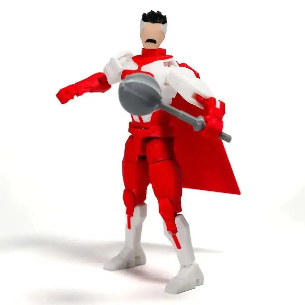 3D Printed Action Figures Invincible 3.0 Superheroes Anime Multi-Jointed Shapeshift Toys Mannequin Model Ornaments Kids Gifts