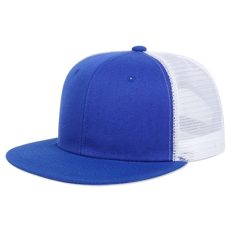Fashion Men Baseball Cap Blank Mesh Camouflage Solid Color Hip Hop Hat Outdoor Sports Visor Snapback Hats Trucker Caps
