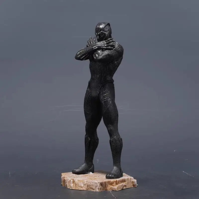 Marvel Anime Movie Statue Collection Iron Man Black Panther Premium Action Figures Desktop Ornament Pvc Toys Boy Surprise Gifts