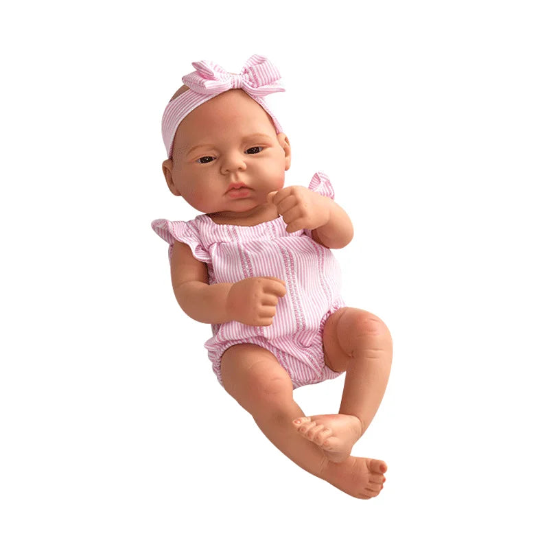 15.75inch 40cm Reborn Dolls Baby  Dolls Toys Girl Lifelike Reborn Dolls Full Body Vinyl Girl Doll Bebe Doll Toy Birthday Gift