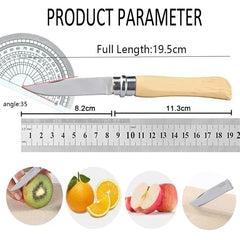 High Hardness Stainless Steel Folding Fruit Knife Household Vegetable Slicing Knife