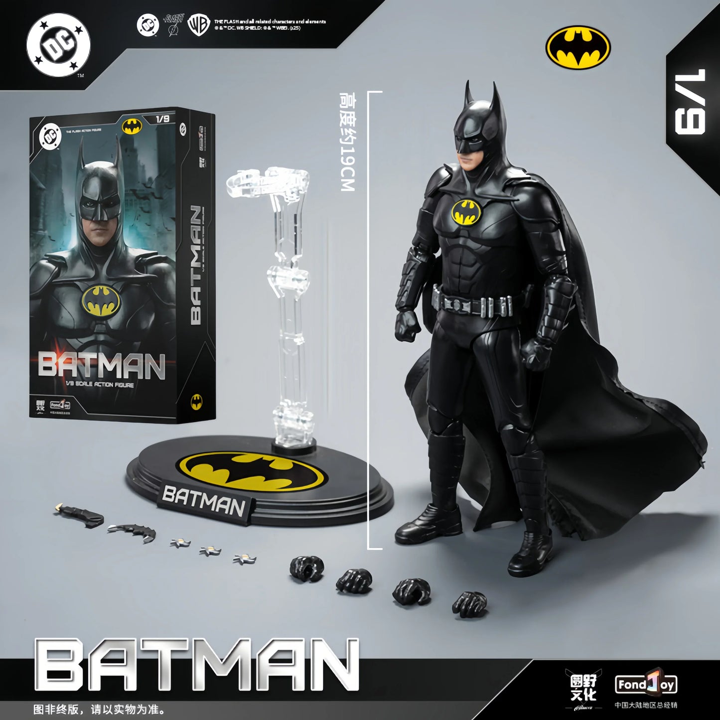 2025 Original Fondjoy David Corenswet Superman Action Figure 1/9 New SupermanFigure PVC Joint Movable Kid Toy Boy Gift