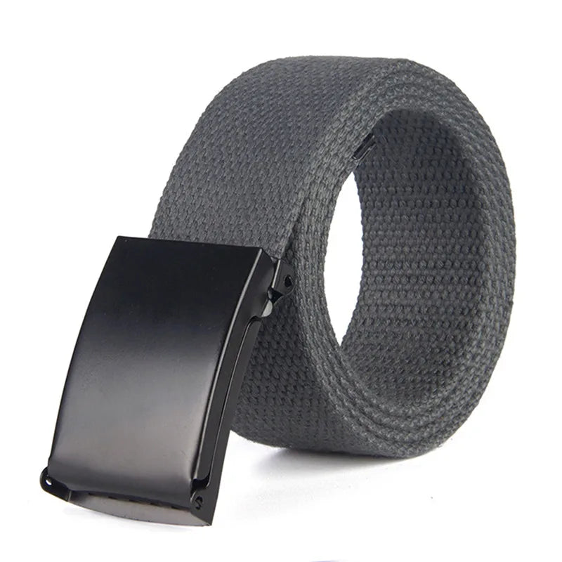 Men Belts Canvas Nylon Webbing Belt Fashion Casual Designer Unisex Belts High Quality Sports Military Strap Cargo Pants Belt