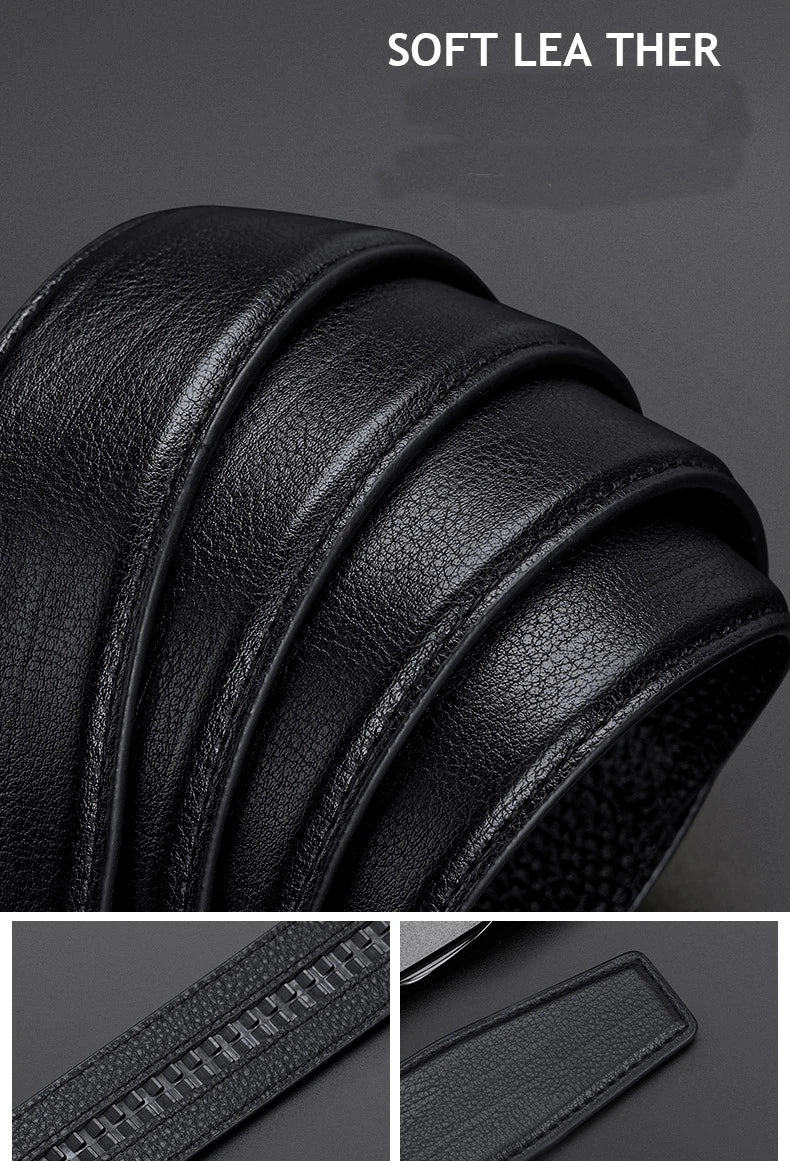 Men's automatic buckle belt, fashionable and versatile waist belt, personalized and casual pants belt