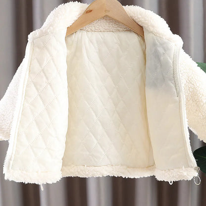 Fashion Baby Girls Clothes Children Boys Thick Warm Jacket Kids Coat Toddler Casual Cotton Costume Infant Sportswear