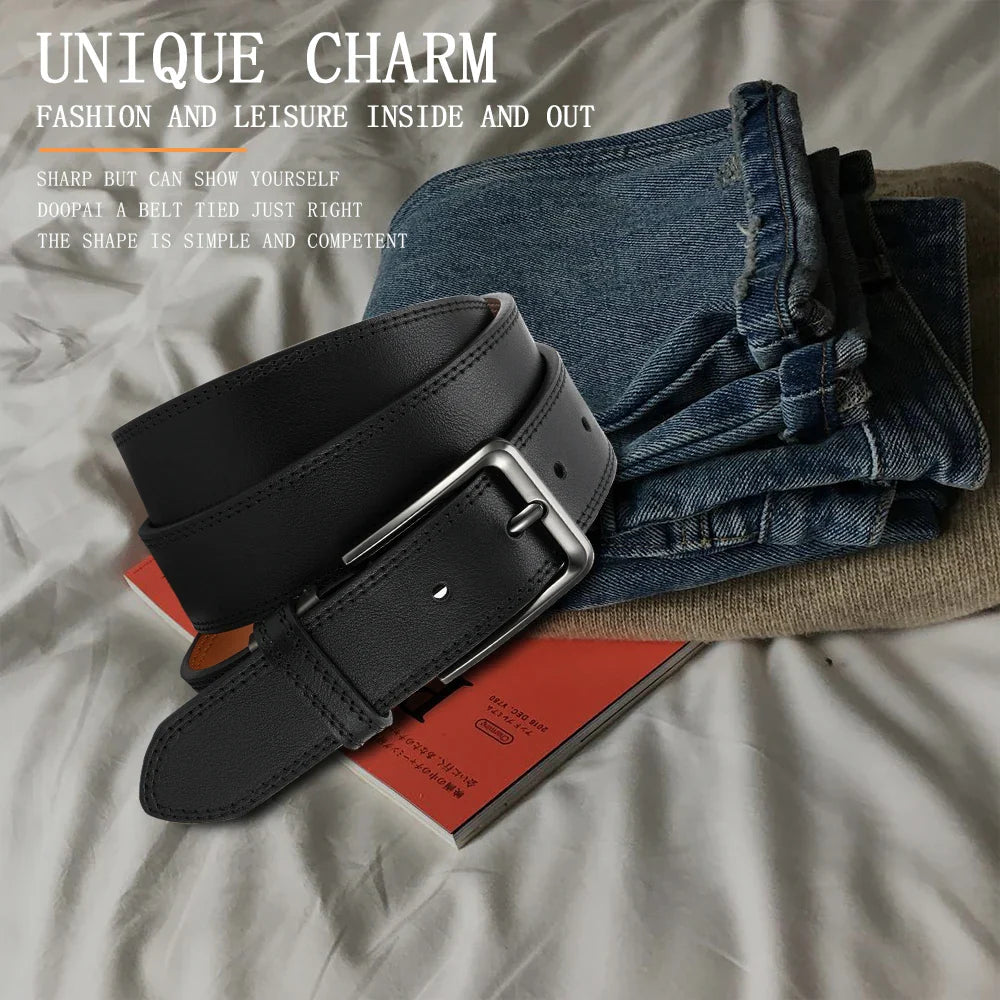 Men's PU Leather Belt Fashion Automatic Buckle Belt for Popular Business High Quality Male Belt Multi Color 105 115 125 135cm