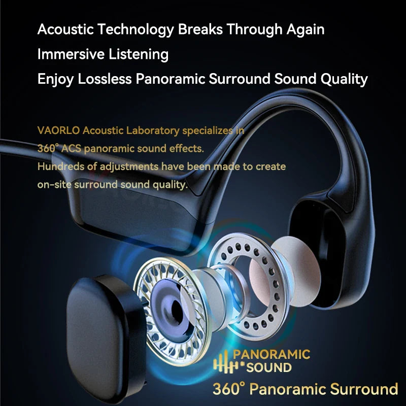 S10 Bluetooth 5.4 True Bone Conduction Headphone HIFI Music Headset 32GB MP3 Player LED Digital Display IPX8 Waterproof For Swim