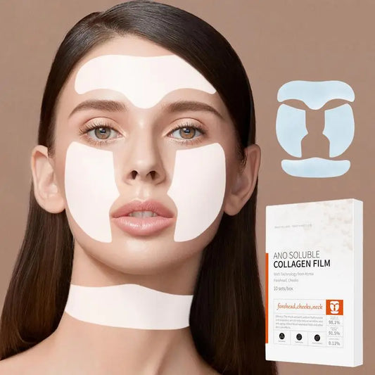 Soluble Collagen Mask Soluble Lifting Anti-Aging Film for Face Melting Remove Dark Circles Facial mask forehead and cheek patch