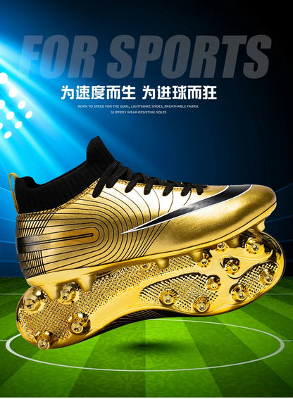 Men Soccer Shoes Kids Football Boots Women Breathable Soccer Cleats