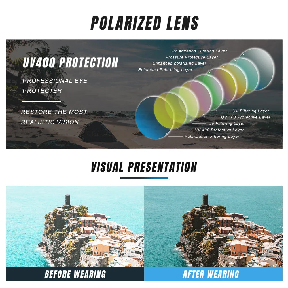 KINGSEVEN Men Polarized Sunglasses Driving UV400 High Quality Glasses Causal Rectangle Male Causal Fishing Outdoor Eyewear