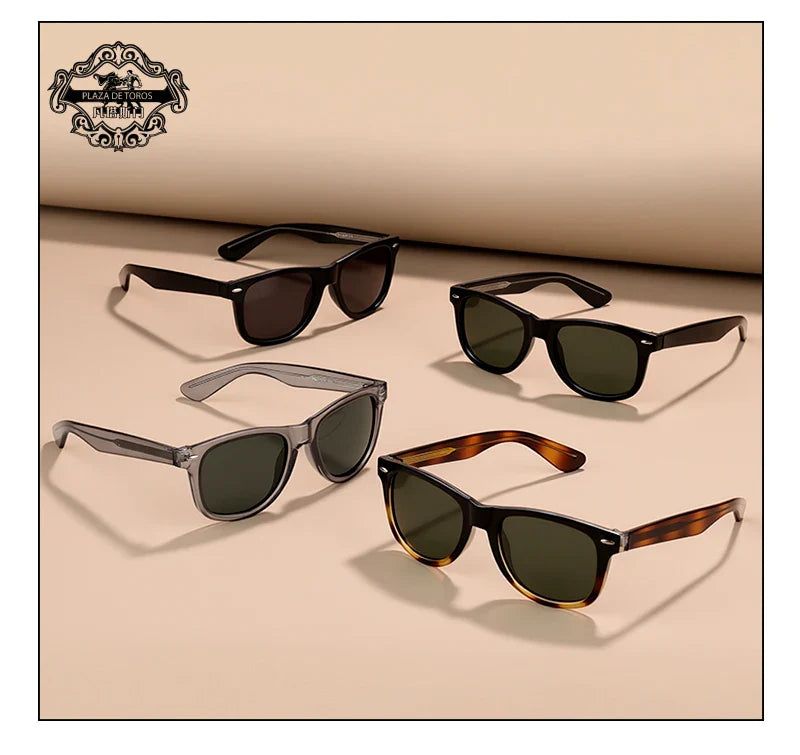 Fashion Vintage Square Sunglasses Men Women High-Quality Luxury Brand Designer Sun Glasses Driving Fishing UV400 Eyewear