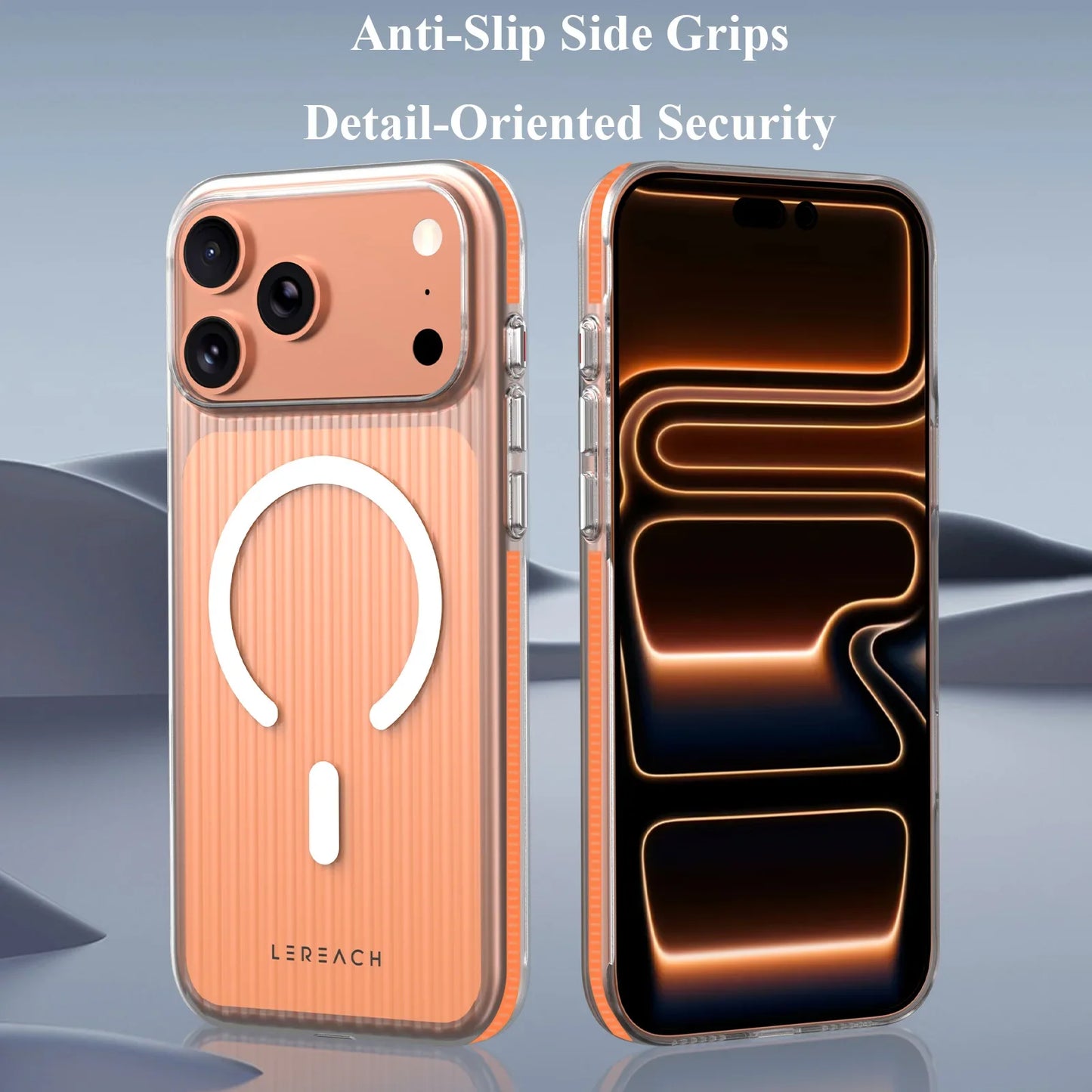 Lereach Magnetic Matte Phone Case for iPhone 17 Pro Max / 17 Air / 17 - PC+Magnet Material, Anti-slip Drop Protection