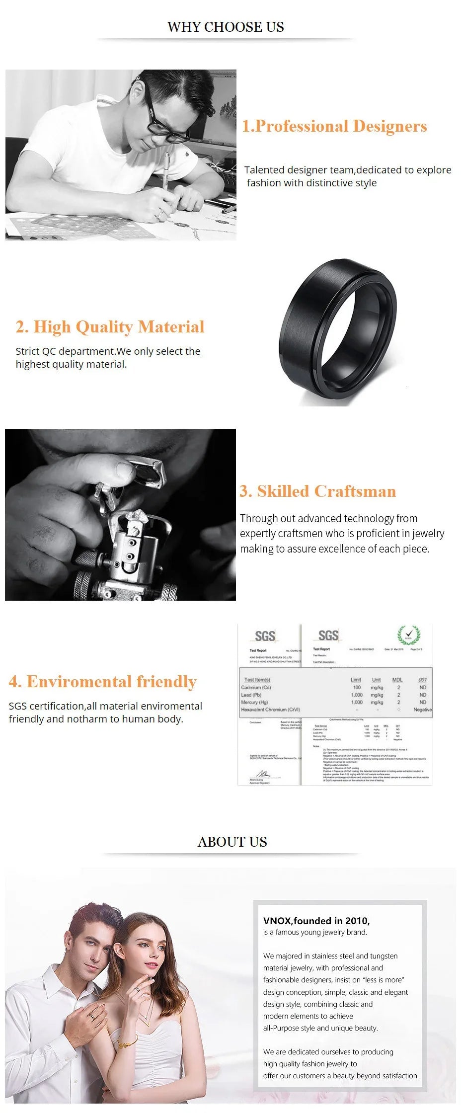 Vnox Light Heart Locket Pendants for Women Men Openable Photo Frame Glossy Stainless Steel Necklaces Family Love Collar