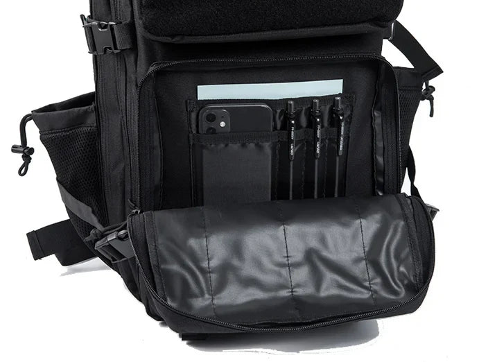 45L Tactical Backpack survival Bag Hunting MOLLE Backpack GYM For Men EDC Outdoor Hiking Rucksack Witch Bottle Holder