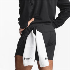 Men's 2-in-1 Summer Running Shorts Breathable Quick-Dry Basketball Training