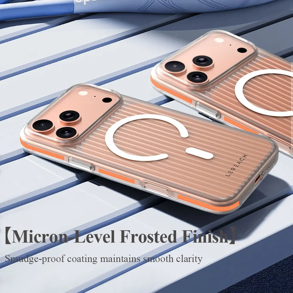 Lereach Magnetic Matte Phone Case for iPhone 17 Pro Max / 17 Air / 17 - PC+Magnet Material, Anti-slip Drop Protection