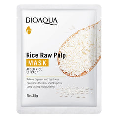 10pcs Rice Raw Pulp Facial Masks skincare Moisturizing Hydrating Firming Face Mask Sheets Mask Korean Skin Care