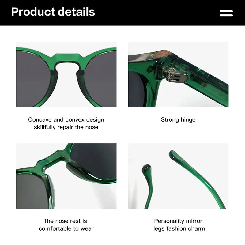 Sunglasses Women Men Tea Lens Outdoor Driving Shades Vintage Sun Glasses