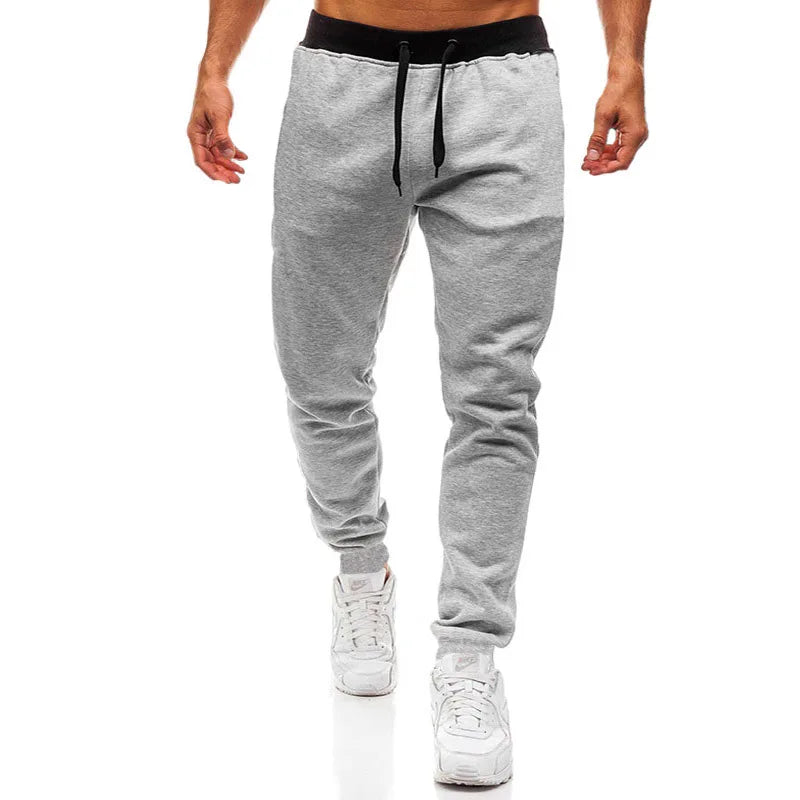 Men Casual Sports Pants Running Workout Jogging Long Pants Gym Sport
