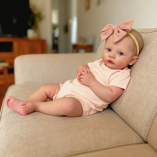 NPK 18inch Reborn Baby Doll Meadow Soft Body 100% handmade 3D Skin with Visbile Veins Collectible Art Doll Christmas Gift