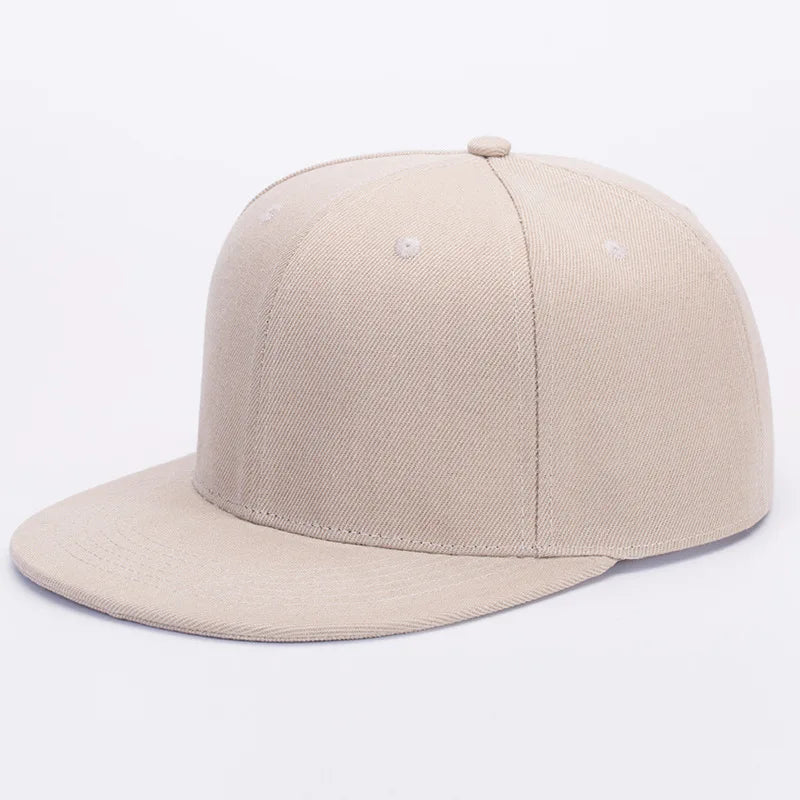 Customized Blank Flat Brim Baseball Cap Men Hip Hop Snapback Sun Hat Women Spring Print Embroidered Logo Visor Cap Streetwear