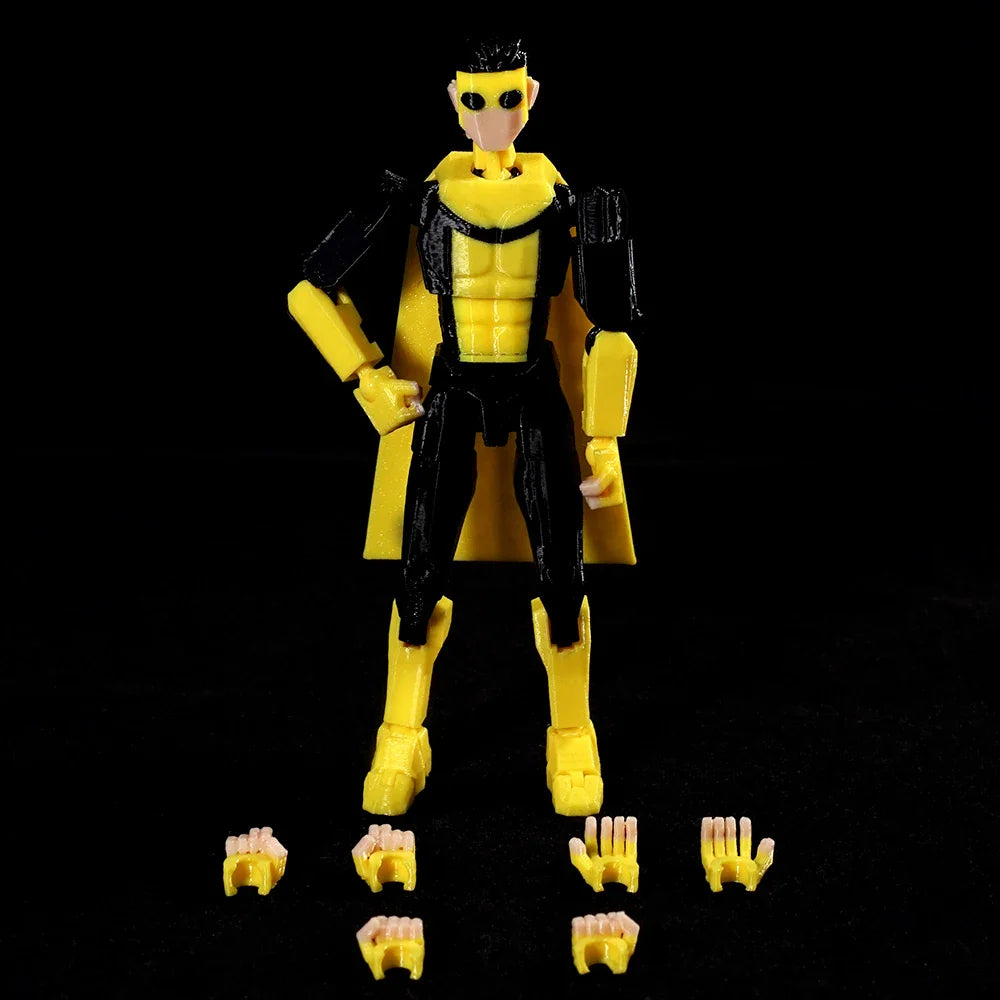 3D Printed Invincible Toys Action Figures Anime Model Lucky Dummy 13 Superheroes Mark Thragg Multi-Jointed Toy Ornaments Gifts