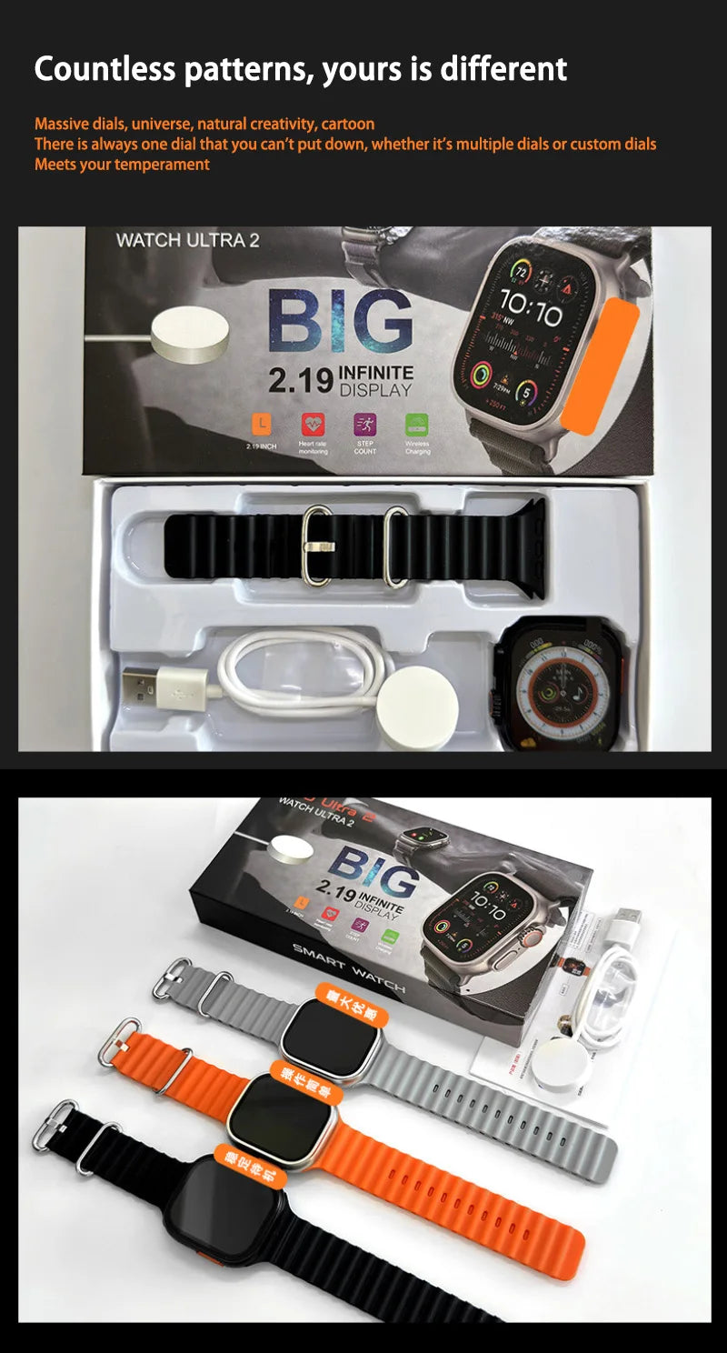 2026 Original T900 Ultra 2 Smart Watch 49mm Men Women Bluetooth Call Music Game Wireless Charging NFC Smartwatch For Android IOS